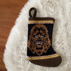 Star Wars mini Chewbacca stocking brown holiday Disney Christmas decor 7”